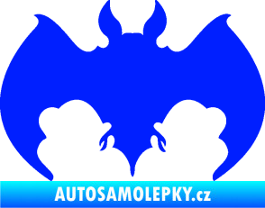 Samolepka Netopýr 002 modrá dynamic