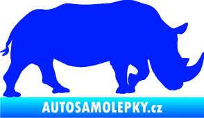Samolepka Nosorožec 002 pravá modrá dynamic