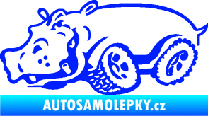 Samolepka Off Road 006 levá hroch modrá dynamic