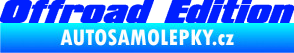 Samolepka Offroad edition 002 nápis modrá dynamic