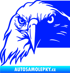 Samolepka Orel 010 levá hlava modrá dynamic