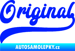 Samolepka Original nápis modrá dynamic