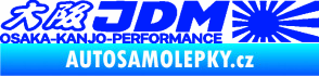 Samolepka Osaka Kanjo performance JDM modrá dynamic