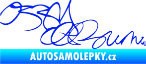 Samolepka Ozzy Osbourne 004 modrá dynamic