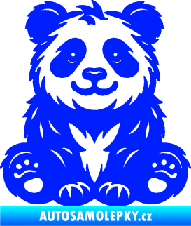 Samolepka Panda 013 levá spokojená modrá dynamic