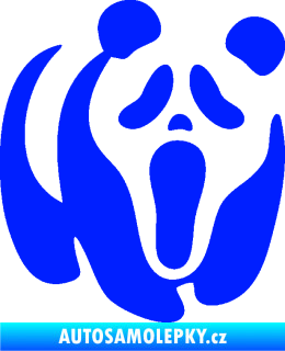 Samolepka Panda 014 pravá maska Vřískot modrá dynamic
