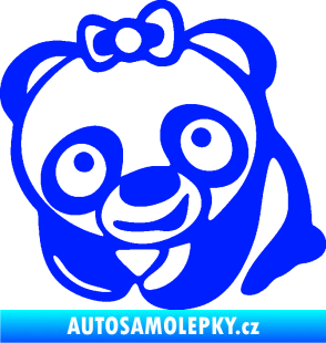 Samolepka Panda baby levá modrá dynamic