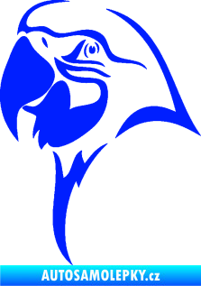 Samolepka Papoušek 006 levá hlava modrá dynamic