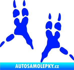 Samolepka Papoušek 008 stopy levá modrá dynamic