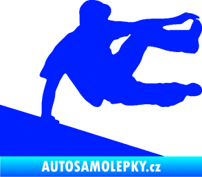 Samolepka Parkour 001 pravá modrá dynamic