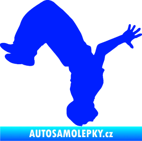 Samolepka Parkour 003 pravá modrá dynamic