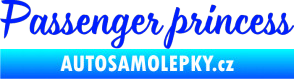 Samolepka Passenger Princess 001 nápis modrá dynamic