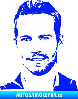 Samolepka Paul Walker 001 levá modrá dynamic