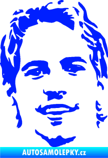 Samolepka Paul Walker 008 levá obličej modrá dynamic