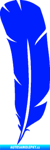 Samolepka Peříčko 002 levá modrá dynamic