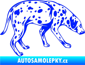Samolepka Pes 001 pravá Dalmatin modrá dynamic