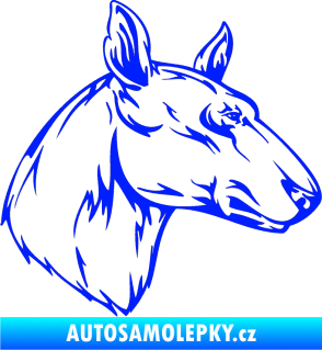 Samolepka Pes 010 pravá modrá dynamic