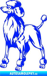 Samolepka Pes 014 levá Pudl modrá dynamic