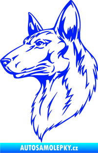 Samolepka Pes 019 levá modrá dynamic