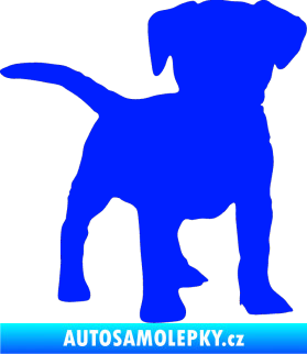 Samolepka Pes 056 pravá štěně modrá dynamic