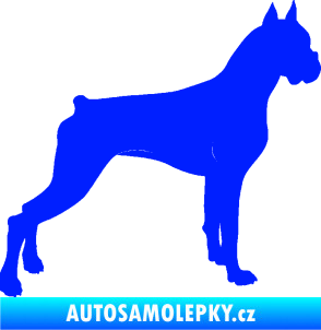 Samolepka Pes 087 pravá Boxer modrá dynamic