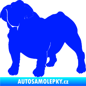 Samolepka Pes 089 levá Buldok modrá dynamic