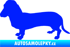 Samolepka Pes 094 levá Baset modrá dynamic