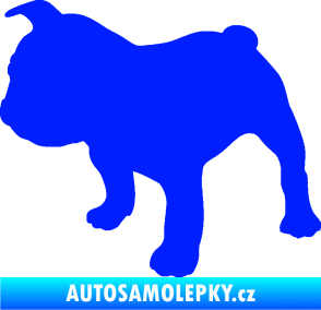 Samolepka Pes 108 levá Francouzský buldoček modrá dynamic