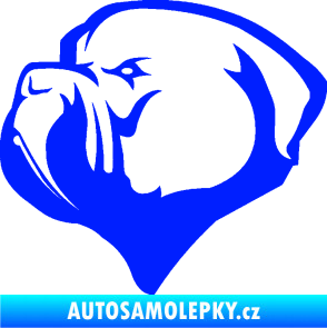 Samolepka Pes 116 levá pitbull modrá dynamic