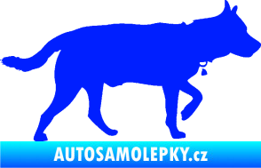 Samolepka Pes 121 pravá německý ovčák modrá dynamic