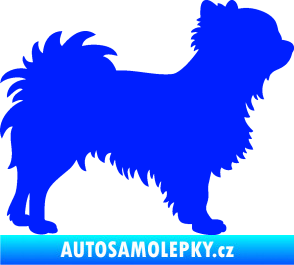 Samolepka Pes 156 pravá čivava modrá dynamic