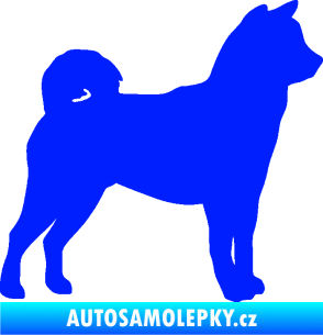 Samolepka Pes 191 pravá Shiba - Inu modrá dynamic