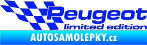 Samolepka Peugeot limited edition levá modrá dynamic