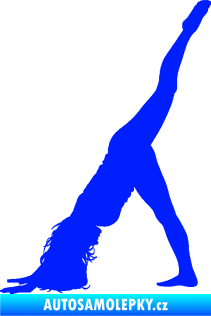 Samolepka Pilates 001 levá modrá dynamic