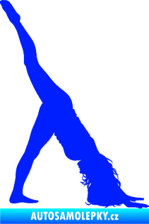 Samolepka Pilates 001 pravá modrá dynamic