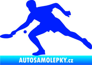 Samolepka Ping pong 001 levá modrá dynamic