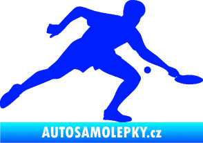 Samolepka Ping pong 001 pravá modrá dynamic