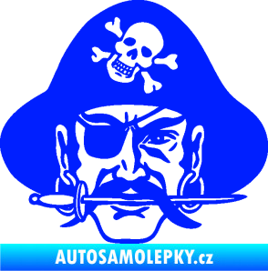 Samolepka Pirát 002 pravá modrá dynamic