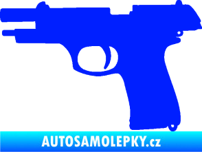 Samolepka Pistole 004 levá modrá dynamic