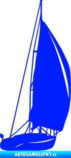 Samolepka Plachetnice 001 pravá modrá dynamic