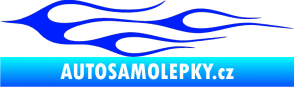 Samolepka Plameny 002 modrá dynamic