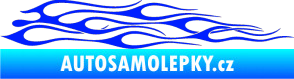 Samolepka Plameny 003 modrá dynamic