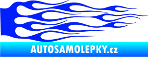 Samolepka Plameny 013 modrá dynamic