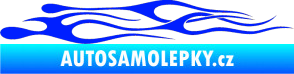 Samolepka Plameny 015 modrá dynamic