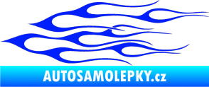 Samolepka Plameny 017 modrá dynamic