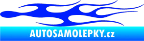 Samolepka Plameny 022 modrá dynamic