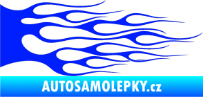 Samolepka Plameny 023 modrá dynamic