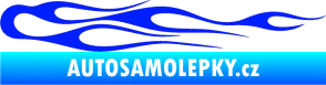 Samolepka Plameny 024 modrá dynamic
