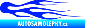 Samolepka Plameny 026 modrá dynamic