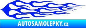 Samolepka Plameny 037 modrá dynamic